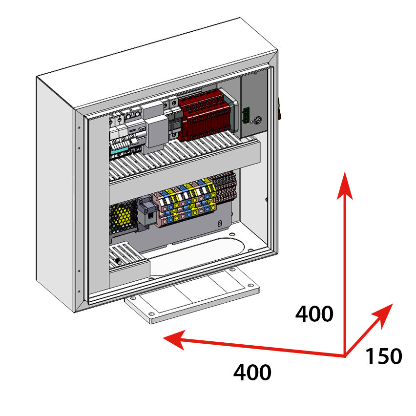 CAJA DE CONMUTACIÓN DE RESPALDO 2P 25A  - BACKUP BOX FRONIUS GEN24 CARGAS CRITICAS