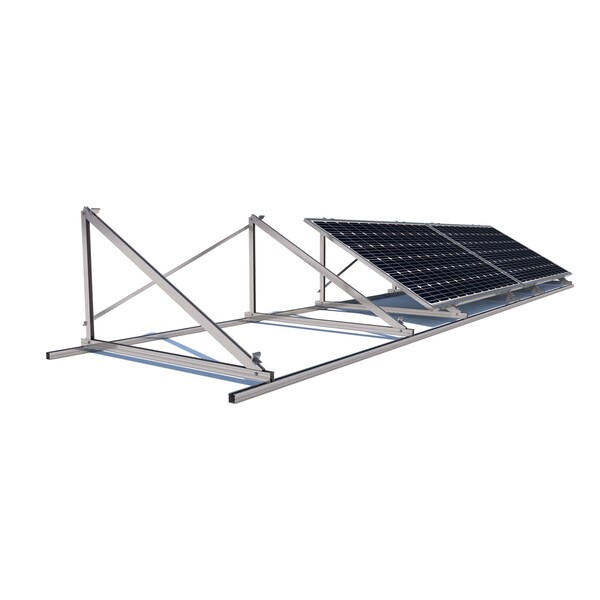 SUNFER 21H2 30º Kit de triangulo con subestructura para 2 módulos en horizontal