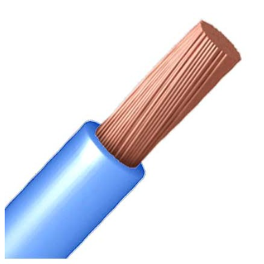 Cable AZUL 6mm2 Libre Halógenos H07Z1-K 1m