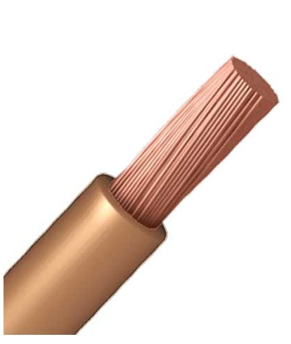 Cable MARRÓN 10mm2 Libre Halógenos H07Z1-K 1m