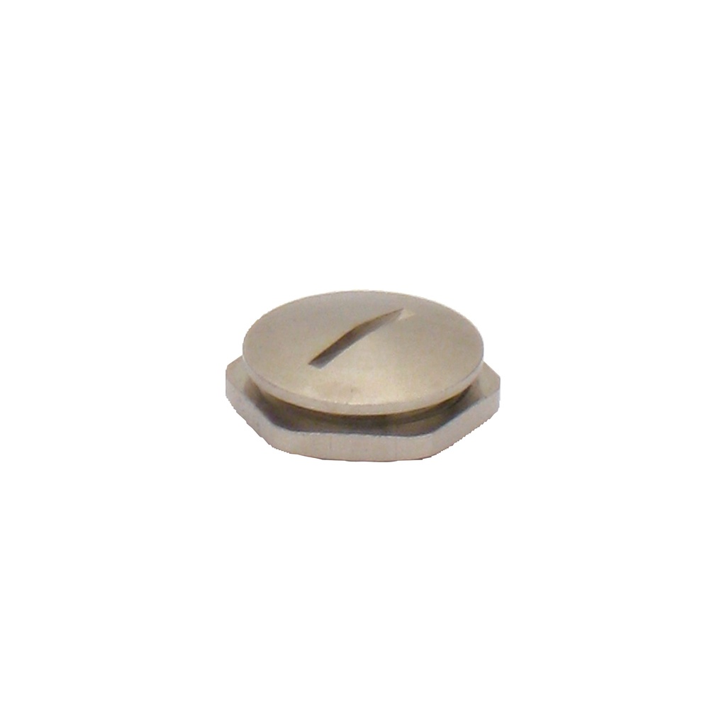 TAPON LATON NIQUELADO CON JUNTA M40 IP68