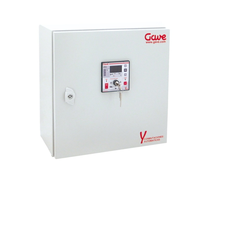 CUADRO CON CENTRAL TRANSFERENCIA AUTOMATICA 4P 63A +PROT. SOBRET.