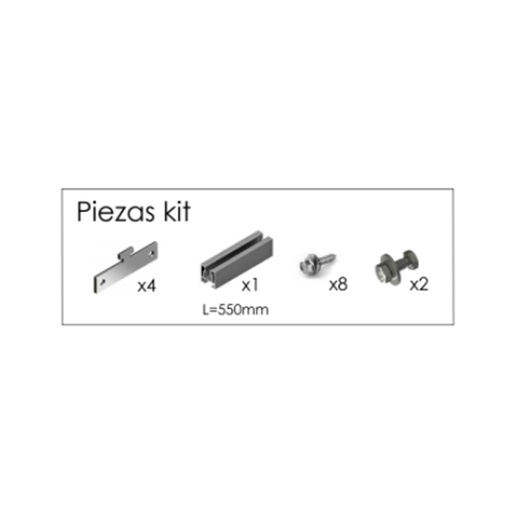[S38] SUNFER S38 KIT para fijación de triangulos en chapa trapezoidal. 550mm.
