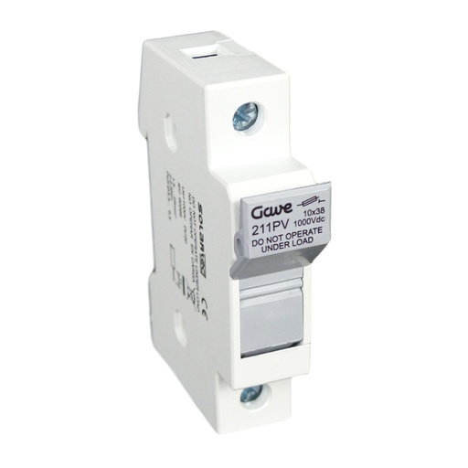 [211PV] PORTAFUSIBLE 1P 20A GAVE 1000VDC