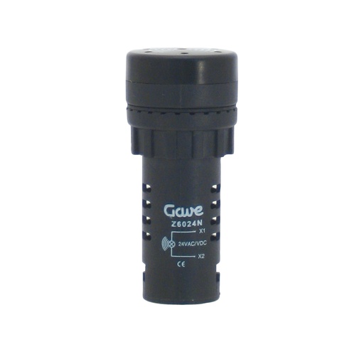 [Z6024N] ZUMBADOR D.22MM GAVE NEGRO 24V