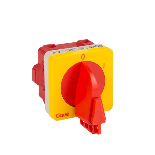 [AH5512000] INTERRUPTOR GAVE 2P 25A.D0 ENCLAVABLE CANDADO ROJO/AMARILLO