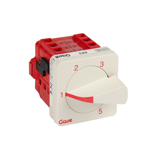 [A-5822000] CONMUTADOR GAVE SIN 0 1P 5 POS.25A.D0