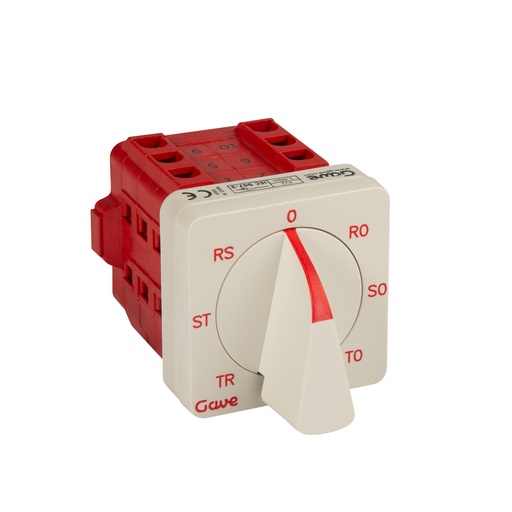 [A-7462000] CONMUTADOR GAVE VOLTIMETRO 3P Y 3P-N 25A.D0