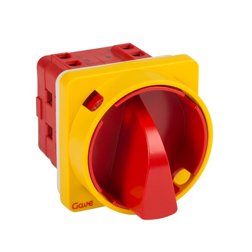 [AB5532100] INTERRUPTOR 4P.25A. D1 BLOQUEO CANDADO ROJO/AMARILLO