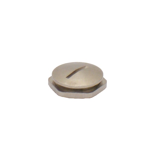 [AK26T4000] TAPON LATON NIQUELADO CON JUNTA M40 IP68