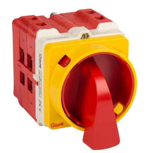 [AB5516100] INTERRUPTOR GAVE 2P.63A.D2 BLOQUEO CANDADO ROJO/AMARILLO