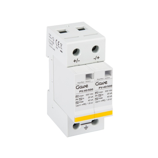 [PST25PVT] PROTECTOR SOBRETENSION GAVE ENCHUFABLE PV 500VDC TELESEÑALIZACION