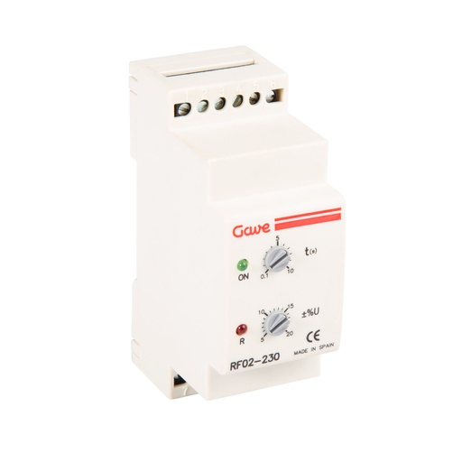 [RF01A-230] RELE CONTROL GAVE SECUENCIA Y FALLO FASE AJUSTABLE RED 3F-230V