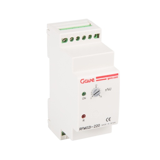 [RFM02I-220] RELE CONTROL SECUENCIA, FALLO FASE,VARIACION DE TENSION INMEDIATO 3F - 230V MONOFASICO GAVE