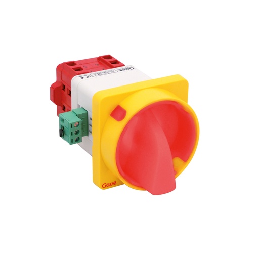 [AB552212L2] INTERRUPTOR GAVE LUMI. ROJO/VERDE 24V DC 3P 25A  BLOQ.CAND.