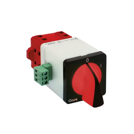 [A-561112L2] CONMUTADOR GAVE LUMINOSO ROJO/VERDE 24V DC 2P 16A
