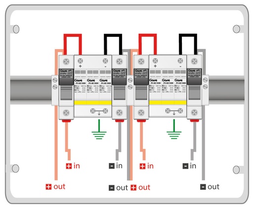 [STM110NSP12/2] CAJA MOD.1STR.1000V FUS12A 2MPPT
