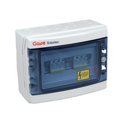 [STM110NSP15/2] CAJA MODULAR CONEXIÓN 2MPPT 1STR. FUS 15A - SIN SECCIONADOR + PROTECTOR SOBRETENSION II