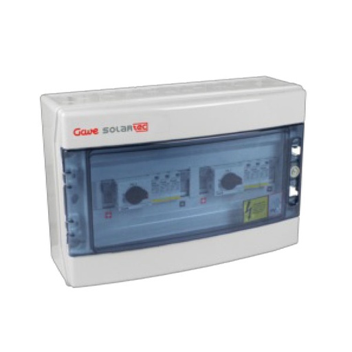 [STM11025P20/2] CAJA MODULAR CONEXIÓN PV 2MPPT - 1STRING FUS 20A + SECCIONADOR 25A + PROTECTOR SOBRETENSION II