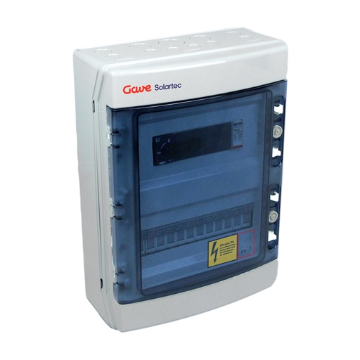 [STM60180P12] CAJA MODULAR CONEXIÓN PV - 6STR.FUS 12A + PROTECTOR SOBRETENSION UN 110V