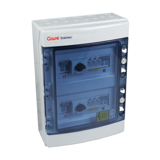 [STM21025P20S/2] CAJA MODULAR CONEXIÓN PV - 2STRINGS 1000V 25A FUS20A 2MPPT SALIDAS INDIVIDUALES