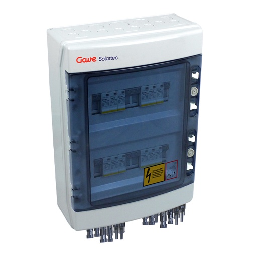 [STM110MCP15/4] CAJA MODULAR CONEXIÓN MC4 4MPPT - 1STR.FUS 15A - SIN SECCIONADOR + PROTECTOR SOBRETENSION II