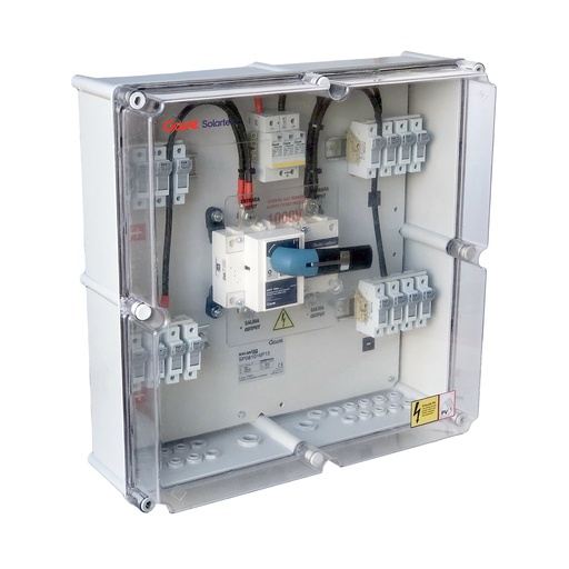 [SP071016P15] CAJA CONEXIÓN PV 7 STRINGS - FUS 15A -SECCIONADOR 160 + PROTECTOR SOBRETENSIONES