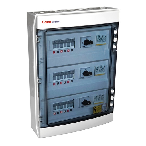 [STM31016P12S/3] CAJA MODULAR GAVE CONEXIÓN PV - 3STRINGS 1000V FUS 12A 3MPPT SALIDAS INDIVIDUALES