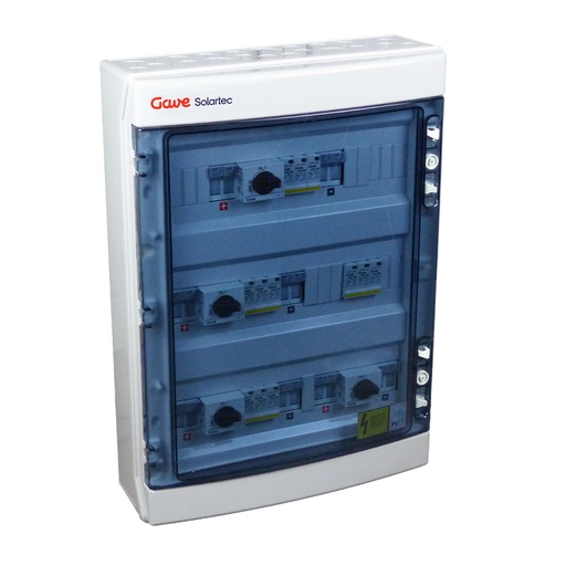 [STM21025P12S/4] CAJA MOD.2STR.1000V 25A FUS12A 4MPPT SALIDAS INDIVIDUALES GAVE