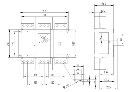 [55AC3200] INTERRUPTOR SECCIONADOR 3P x 2000A